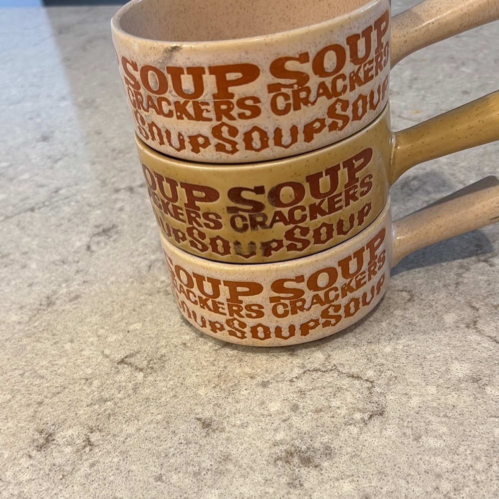 Brown and Tan Ceramic Dining Mugs